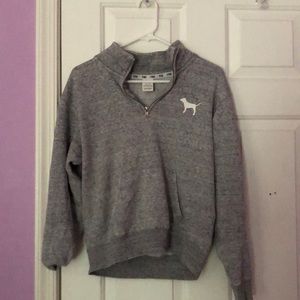 Pink by Victoria secret grey sweatshirt